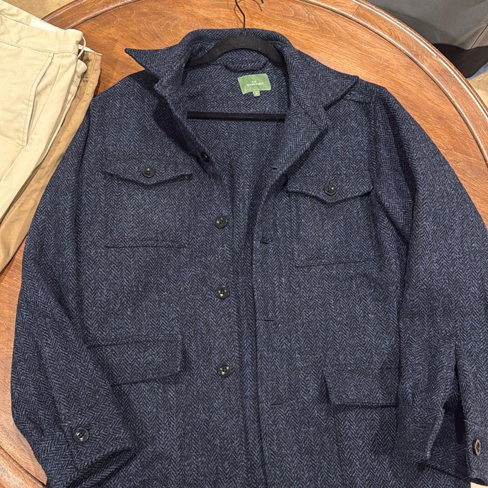 Sid Mashburn wool military jacket